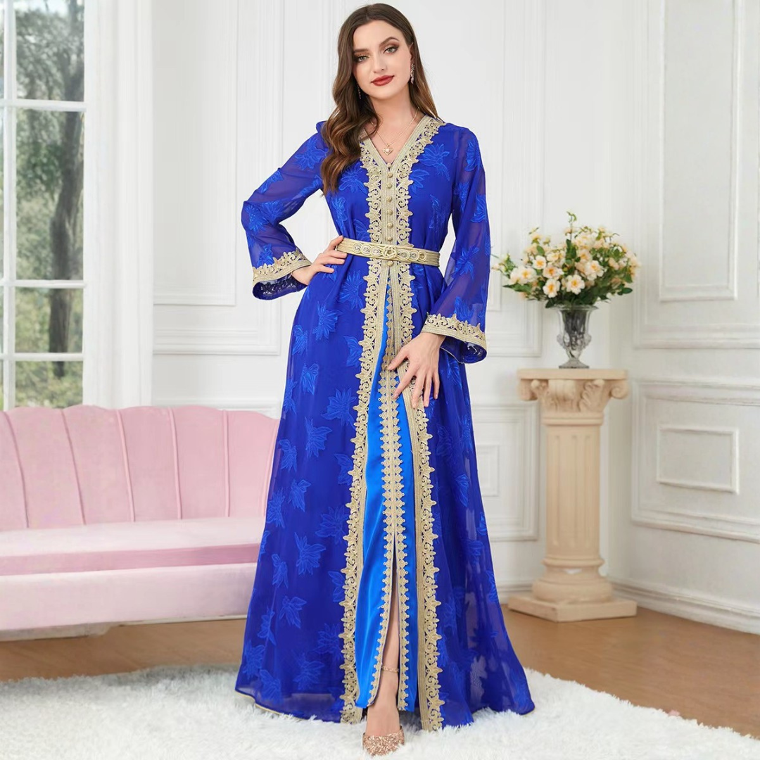 Elira Embroidered Abaya Dress