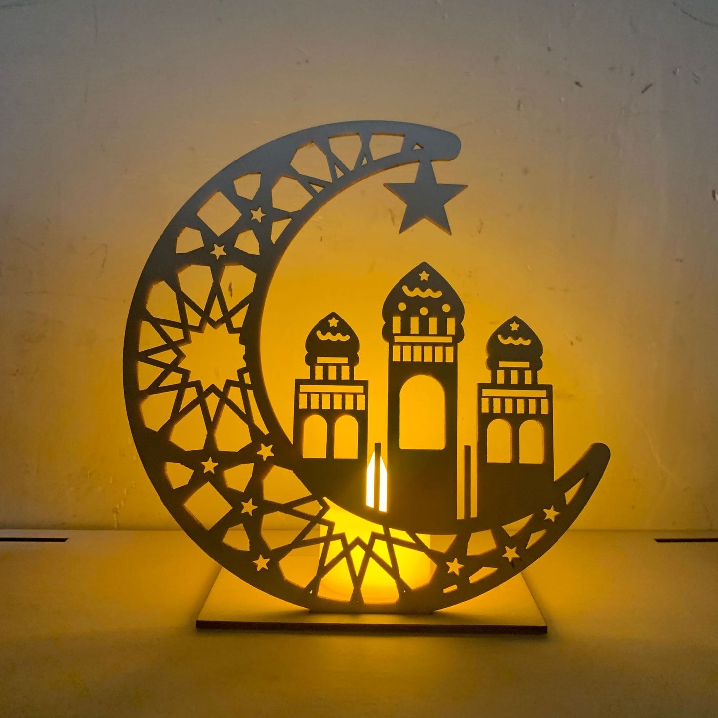 Qamar Wooden Lamp