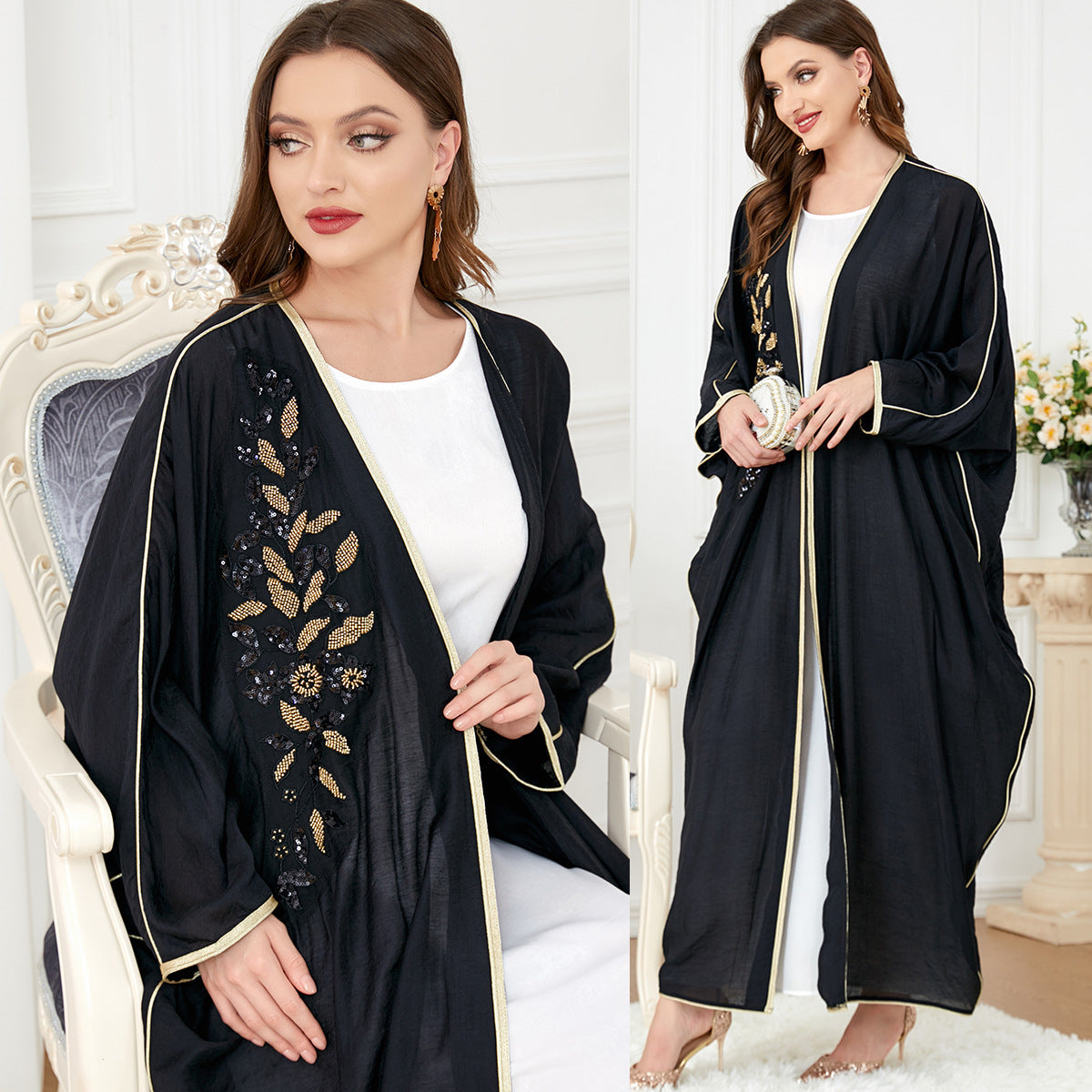 Noor Embroidered Kimono